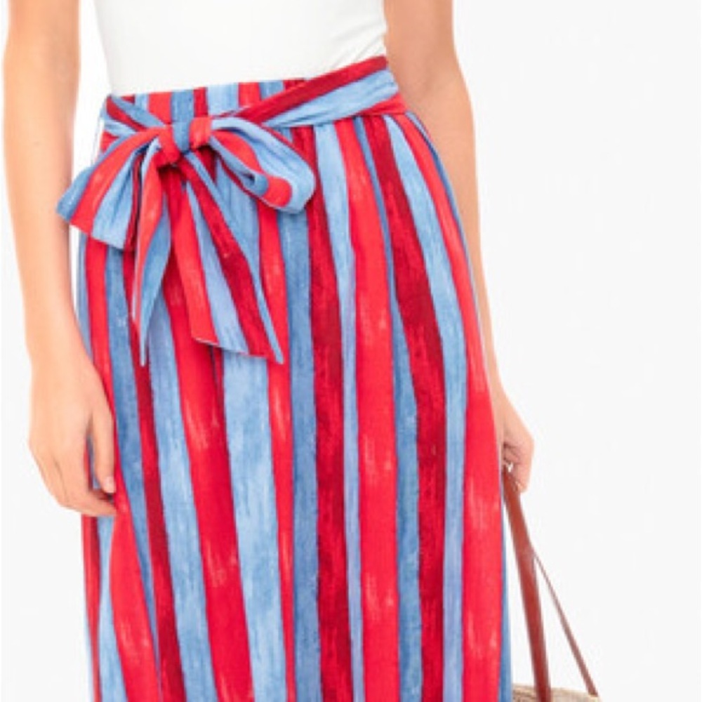 Pomander Place Striped Red and Blue Women's Skirt